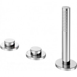 Mitigeur bain EDITION 400 3 trous montage sur rebord de bain bronze brossé KEUCO