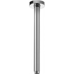 Bras de douche ELEGANCE pour raccord plafond 1/2", saillie 300 mm, chrome noir brossé KEUCO