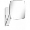 Miroir grossissant iLook_move 200 x 200 mm, non lumineux chrome noir brossé KEUCO