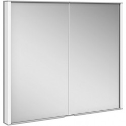 Meuble miroir ROYAL MATCH encastrable mural 800 x 700 x 149 mm teinté argent-anodisé KEUCO