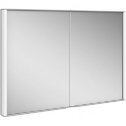 Meuble miroir ROYAL MATCH encastrable mural 1000 x 700 x 149 mm teinté argent-anodisé KEUCO