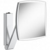 Miroir grossissant iLook_move 200 x 200 mm, illuminé chromé KEUCO