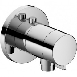 Set mitigeur thermostatique IXMO_solo rosace ronde chromée KEUCO