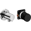 Set mitigeur thermostatique IXMO_solo rosace ronde chromée KEUCO