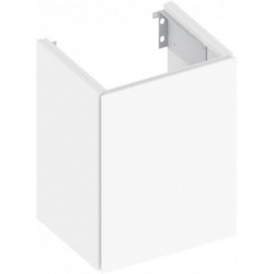Meuble sous-vasque X-Line 460x605x380mm truffe / verre truffe 1 porte, raccordement à gauche KEUCO