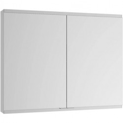 Mobile a specchio Royal Modular 2.0 1200x900x160mm anodizzato argento non illuminato, incasso, 1 presa, USB KEUCO
