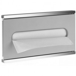 Module lavabo PLAN INTEGRAL 2 distributeurs d'essuie-tout chromé / aluminium argent, KEUCO à gauche