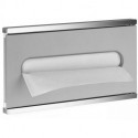 Module lavabo PLAN INTEGRAL 2 distributeurs d'essuie-tout chromé / aluminium argent, KEUCO à gauche
