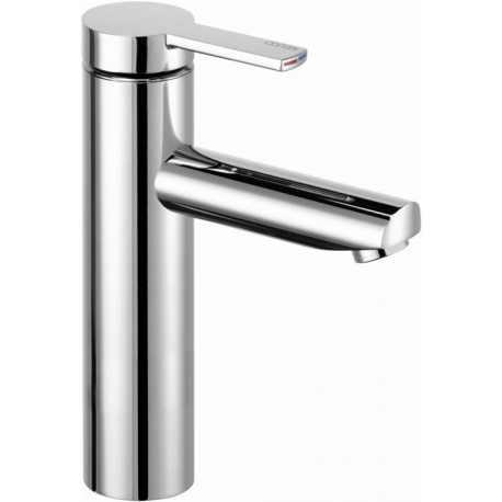 Mitigeur lavabo PLAN BLUE 130 sans garniture de vidage, acier inoxydable KEUCO