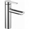 Mitigeur lavabo PLAN BLUE 130 sans garniture de vidage, acier inoxydable KEUCO