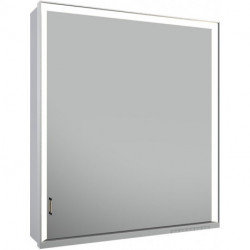 Meuble miroir ROYAL LUMOS 650 x 735 x 165 mm butée à droite, anodisé argenté KEUCO