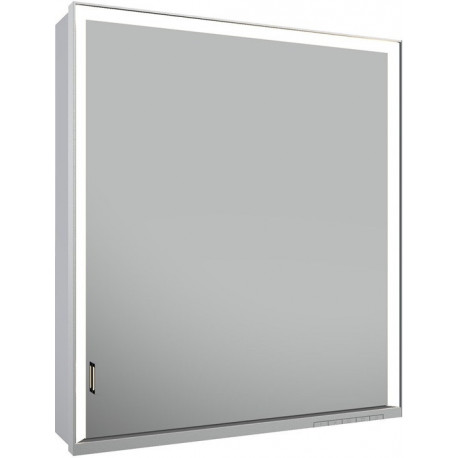 Meuble miroir ROYAL LUMOS 650 x 735 x 165 mm butée à droite, anodisé argenté KEUCO