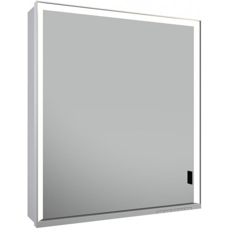 Armoire miroir ROYAL LUMOS 650 x 735 x 165 mm charnière à gauche, anodisé argenté KEUCO