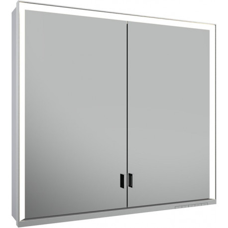 Meuble miroir ROYAL LUMOS 800 x 735 x 165 mm anodisé argenté KEUCO