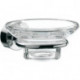 Porte-savon RONDO 2 Verre en crystal clair chromé