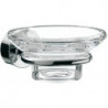 Porte-savon RONDO 2 Verre en crystal clair chromé