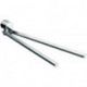 Porte-serviettes RONDO 2 2-bras. rougeatif 464mm chromé