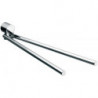 Porte-serviettes RONDO 2 2-bras. rougeatif 464mm chromé