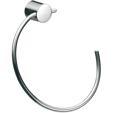 Anneau porte-serviettes RONDO 2 rigide ouvert à droite chromé