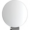 Miroir de rasage et de maquillage rond. attachable chromé