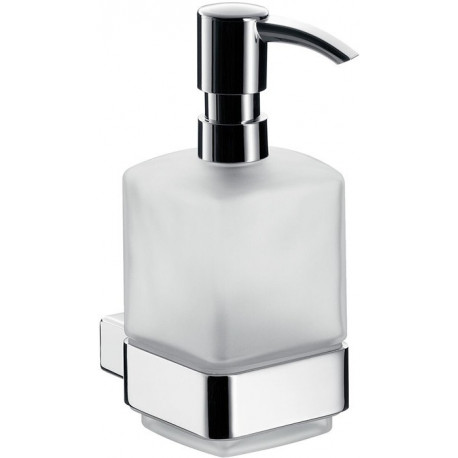 Distributeur de savon 052113301 loft verre satiné noir, pompe plastique