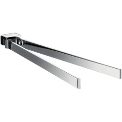Porte-serviettes 055013341 loft, noir, pivotant, 410mm