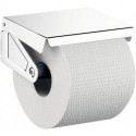 Porte-papier Emco POLO avec couvercle et rouleau chromé