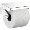 Porte-papier Emco POLO avec couvercle et rouleau chromé
