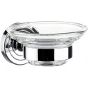 Porte-savon POLO Verre en crystal clair chromé