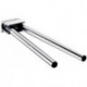 Porte-serviettes SYSTEM 2 2-bras. rigide 346mm chromé