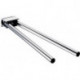 Porte-serviettes SYSTEM 2 2-bras. rigide 446mm chromé