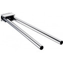 Porte-serviettes SYSTEM 2 2-bras. rigide 446mm chromé