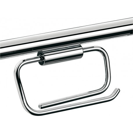 Porte-papier Emco SYSTEM 2 pour barre d'appui WC chromé