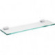 Etagère SYSTEM 2 Verre cristal clair. 700mm chromé
