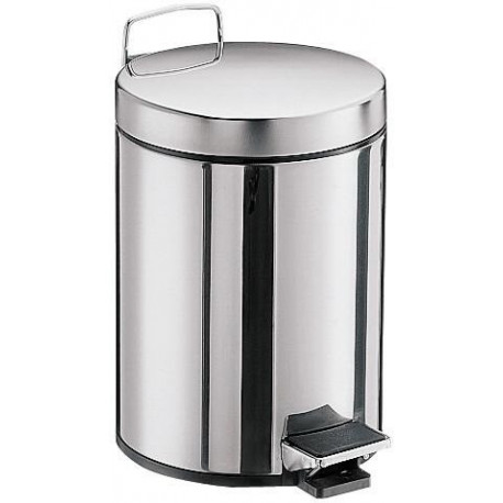 Système de poubelle 2 modèle sur pied, avec couvercle, 5 l inox EMCO
