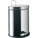Système de poubelle 2 modèle sur pied, avec couvercle, oval, 5 l inox EMCO