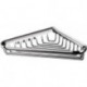 Panier éponge d'angle SYSTEM 2 m verd fixation murale amovible chrome