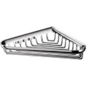 Panier éponge d'angle SYSTEM 2 m verd fixation murale amovible chrome