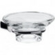 Porte-savon LOGO 2 Verre en crystal clair chromé
