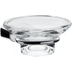 Porte-savon LOGO 2 Verre en crystal clair chromé