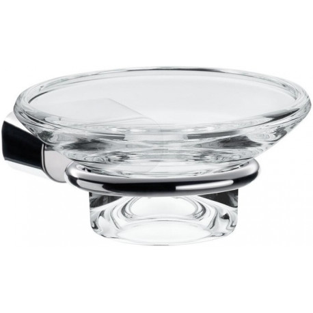 Porte-savon LOGO 2 Verre en crystal clair chromé
