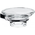 Porte-savon LOGO 2 Verre en crystal clair chromé
