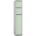 Armoire Module WC ASIS 150 à encastrer, 809 mm aluminium / optiwhite