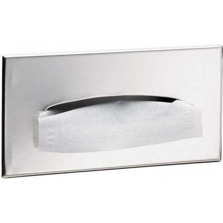 Porte-boîte à mouchoirs Emco SYSTEM 2 pour installation murale, acier inoxydable