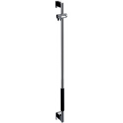 Barre d'appui pour douche système SYSTEM 2 gerade. avec revêtement chromé/noir