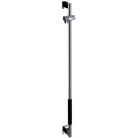 Barre d'appui pour douche système SYSTEM 2 gerade. avec revêtement chromé/noir