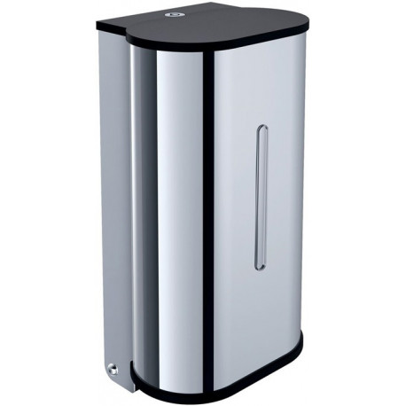 Distributeur de savon liquide 2 modèles muraux, 800 ml, chrome contrôlé par capteur EMCO