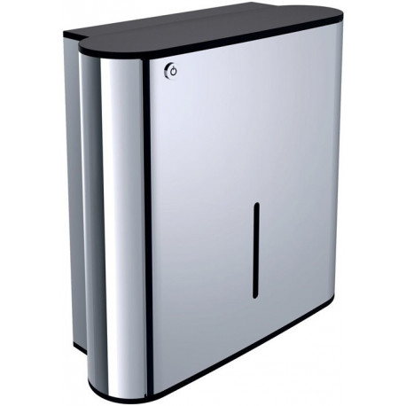 Distributeur de serviettes en papier Emco SYSTEM 2 verrouillable chrome