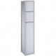 Module armoire WC ASIS Public 150 encastré 809mm Porte gauche. aluminium
