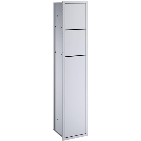 Module armoire WC ASIS Public 150 encastré 809mm Porte gauche. aluminium